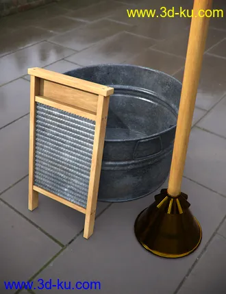 3D打印模型Antique Laundry Tools的图片