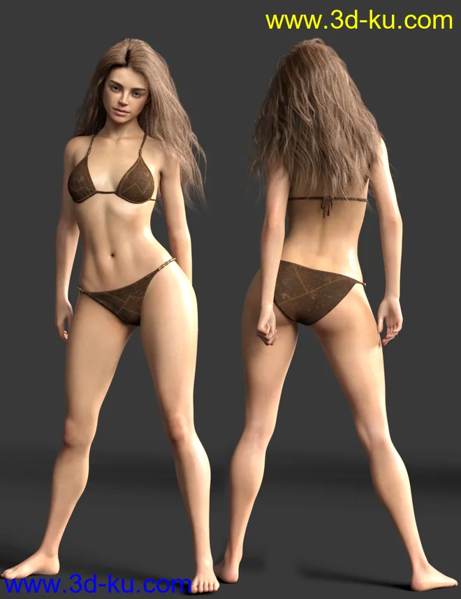 Antonella HD for Genesis 8 Female模型的图片3