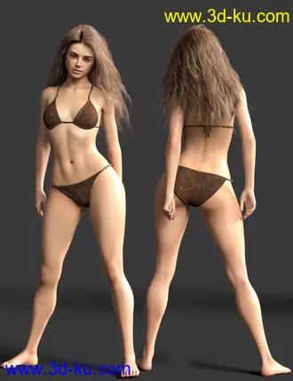 3D打印模型Antonella HD for Genesis 8 Female的图片