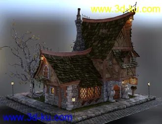 3D打印模型Apothecary Shop Expansion for Old Crone's Home的图片