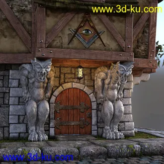 3D打印模型Apothecary Shop Expansion for Old Crone's Home的图片