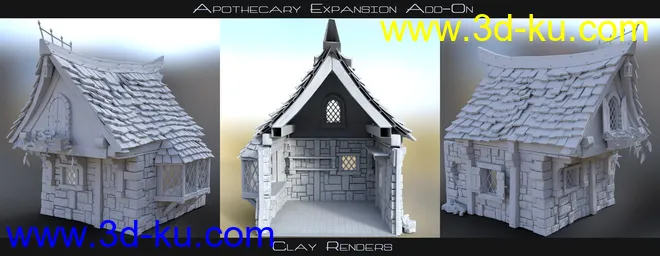 Apothecary Shop Expansion for Old Crone's Home模型的图片9