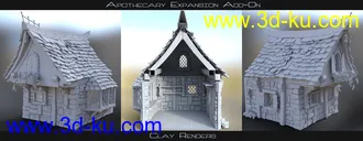 3D打印模型Apothecary Shop Expansion for Old Crone's Home的图片
