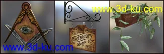 3D打印模型Apothecary Shop Expansion for Old Crone's Home的图片