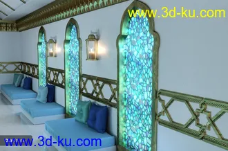 3D打印模型Arabic Hall的图片