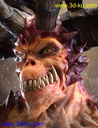 3D打印模型Archdemon HD for Genesis 8 Male的图片