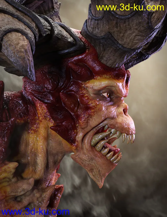 Archdemon HD for Genesis 8 Male模型的图片3