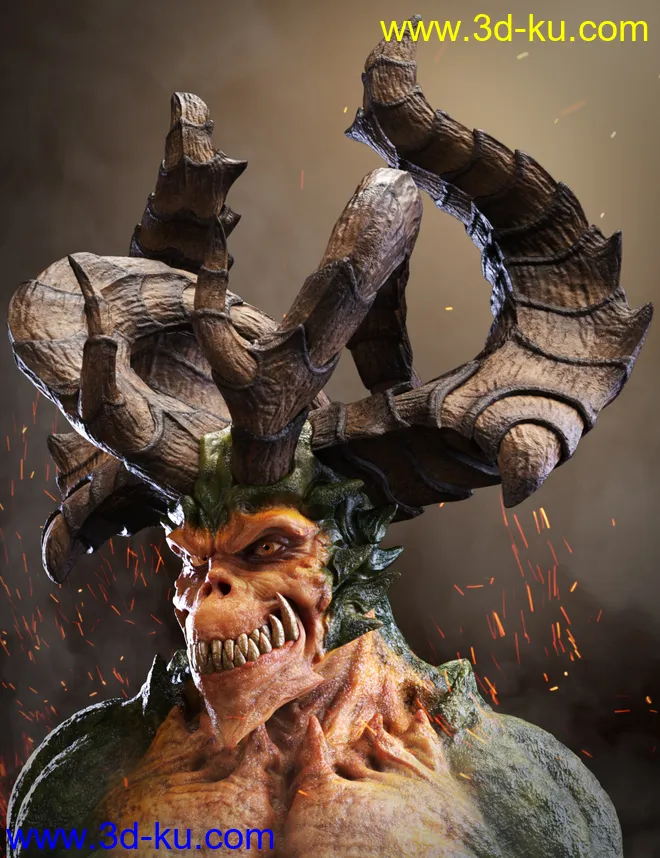 Archdemon HD for Genesis 8 Male模型的图片4
