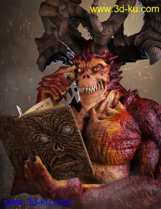 3D打印模型Archdemon HD for Genesis 8 Male的图片