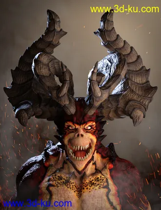 3D打印模型Archdemon HD for Genesis 8 Male的图片