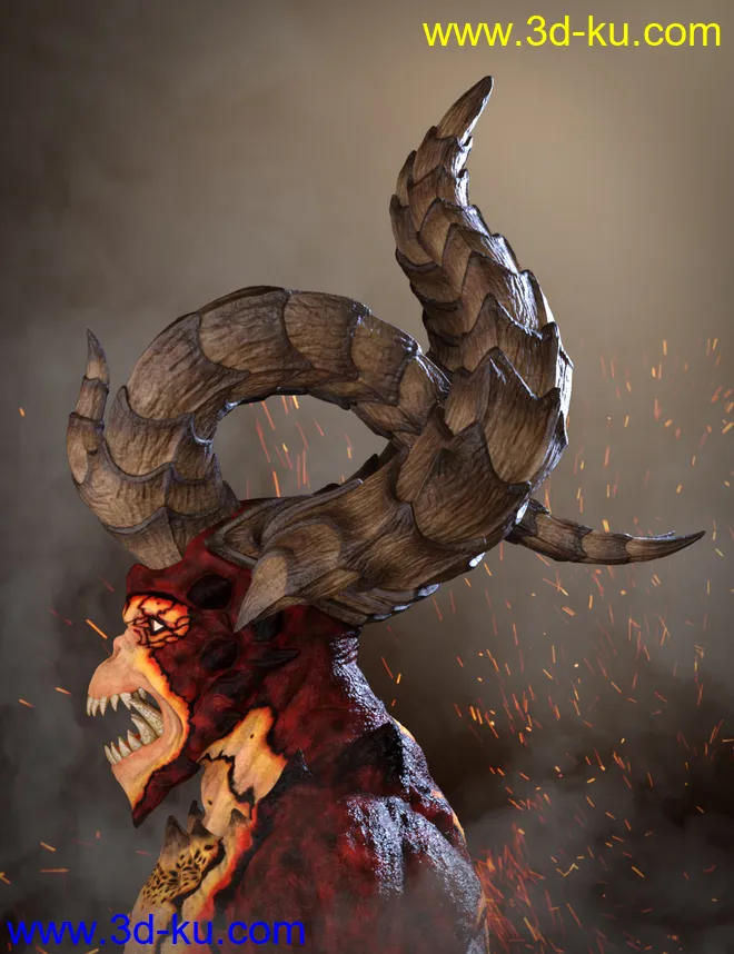 Archdemon HD for Genesis 8 Male模型的图片7