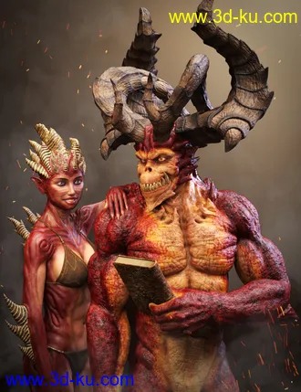 3D打印模型Archdemon HD for Genesis 8 Male的图片