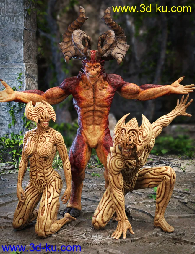 Archdemon HD for Genesis 8 Male模型的图片9