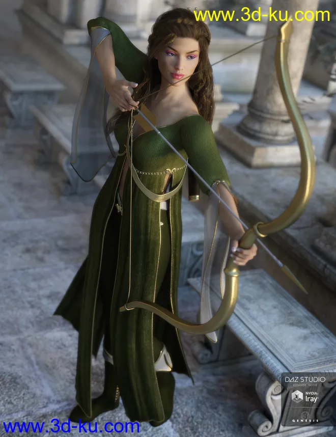 Artemis Moon Outfit Textures模型的图片3