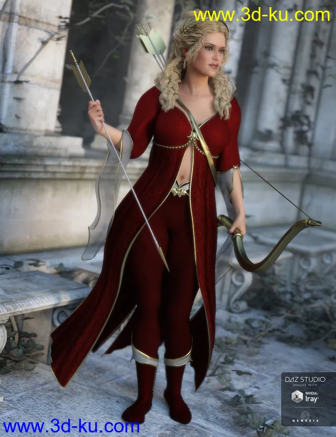 Artemis Moon Outfit Textures模型的图片4