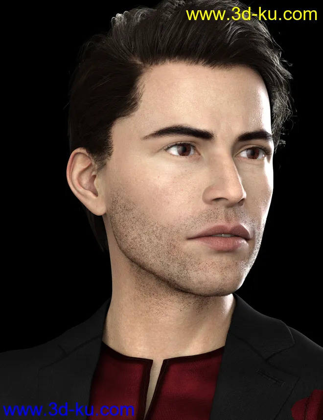 Asher HD for Genesis 8 Male模型的图片1