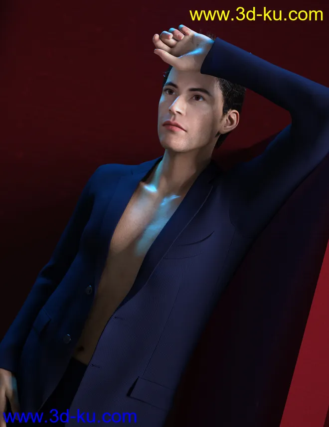 Asher HD for Genesis 8 Male模型的图片3