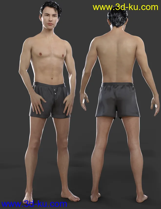 Asher HD for Genesis 8 Male模型的图片5