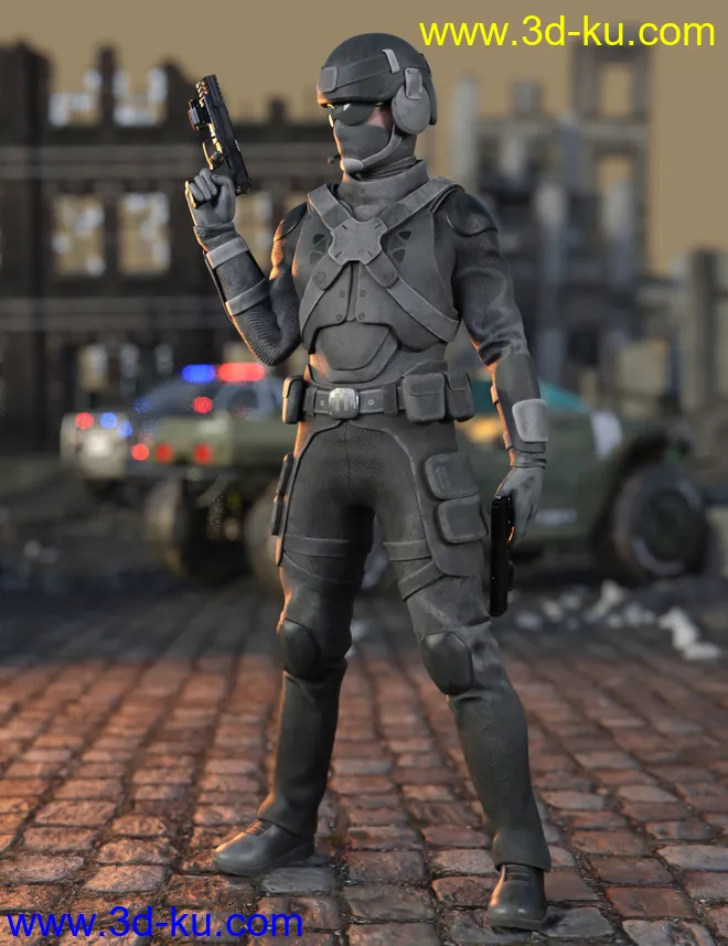 Assault Soldier Outfit for Genesis 8 Male(s)模型的图片3