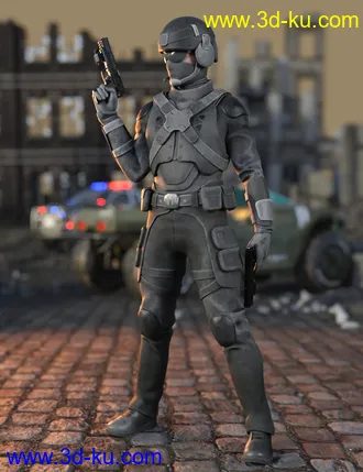 3D打印模型Assault Soldier Outfit for Genesis 8 Male(s)的图片