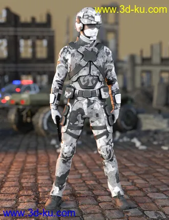 3D打印模型Assault Soldier Outfit for Genesis 8 Male(s)的图片