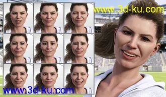 3D打印模型Athletic Life - Expressions for Genesis 8 Female and Jenni 8的图片
