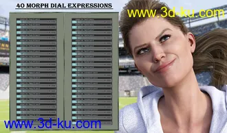 3D打印模型Athletic Life - Expressions for Genesis 8 Female and Jenni 8的图片