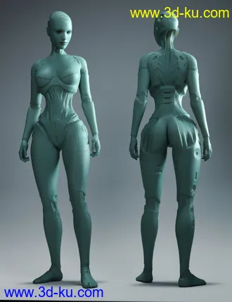 3D打印模型Aura for Genesis 8 Female的图片