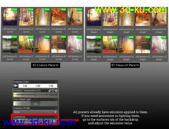 3D打印模型AutumnScapes Backdrops Volume 1的图片