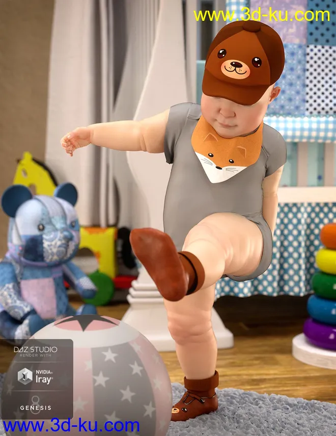 Baby Accessories for Genesis 8模型的图片3