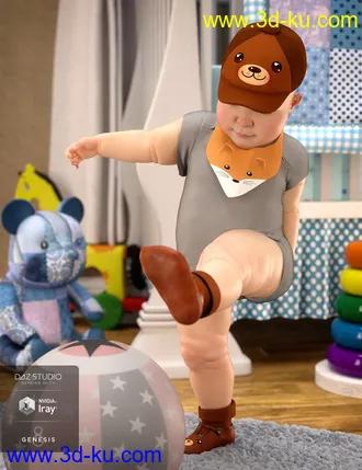 3D打印模型Baby Accessories for Genesis 8的图片