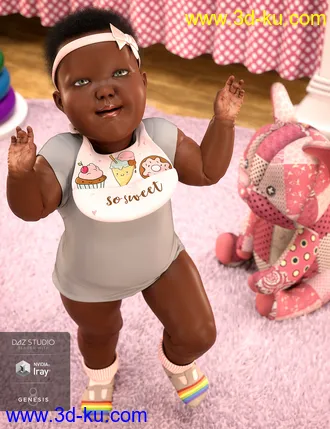 3D打印模型Baby Accessories for Genesis 8的图片