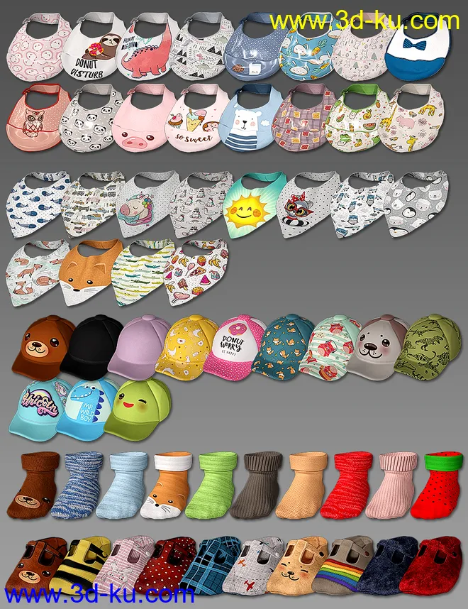 Baby Accessories for Genesis 8模型的图片6