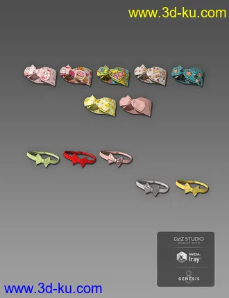 3D打印模型Baby Accessories for Genesis 8的图片