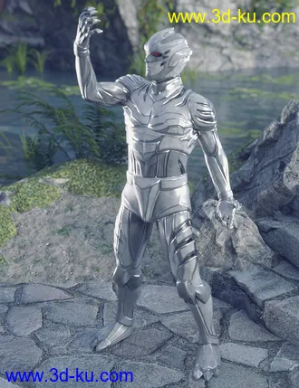 3D打印模型BaiHu - The White Tiger Outfit for Genesis 8 Male的图片
