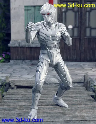 3D打印模型BaiHu - The White Tiger Outfit for Genesis 8 Male的图片