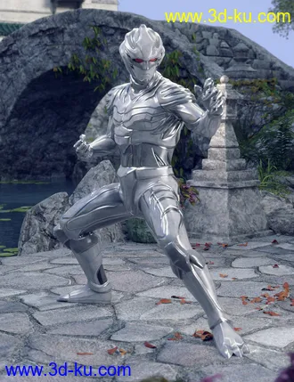 3D打印模型BaiHu - The White Tiger Outfit for Genesis 8 Male的图片
