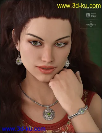 3D打印模型Bali Jewelry for Genesis 8 Female(s)的图片