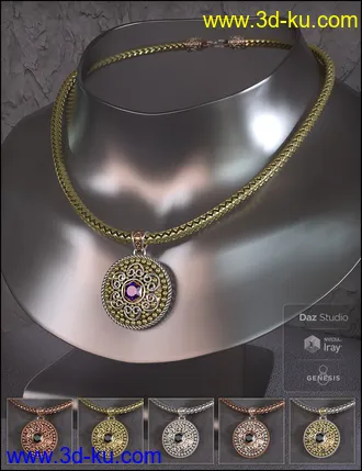 3D打印模型Bali Jewelry for Genesis 8 Female(s)的图片