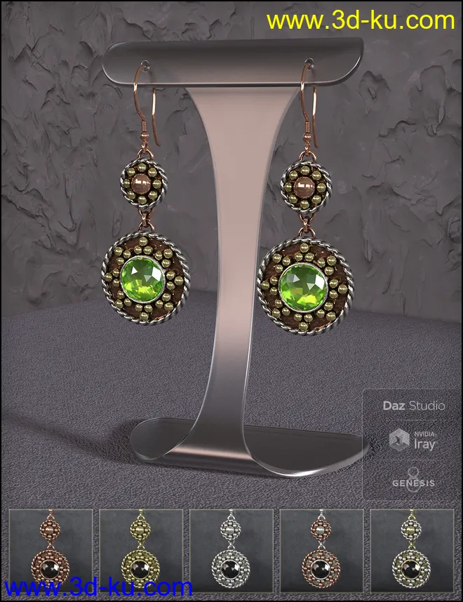 Bali Jewelry for Genesis 8 Female(s)模型的图片6