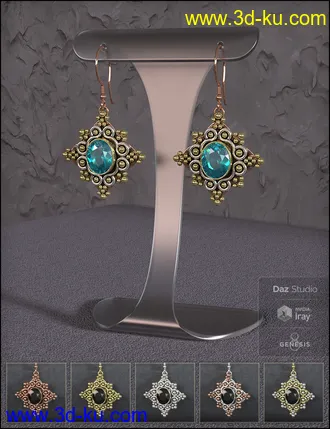 3D打印模型Bali Jewelry for Genesis 8 Female(s)的图片