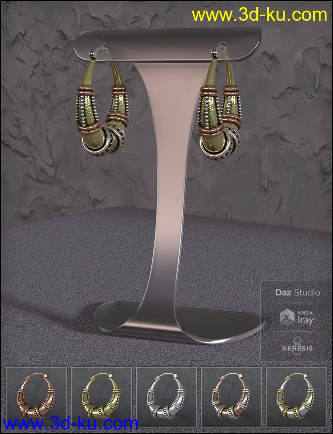 Bali Jewelry for Genesis 8 Female(s)模型的图片10