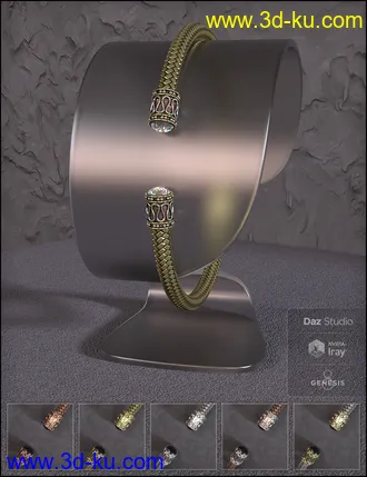 3D打印模型Bali Jewelry for Genesis 8 Female(s)的图片