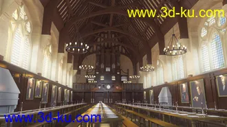 3D打印模型Balliol College的图片