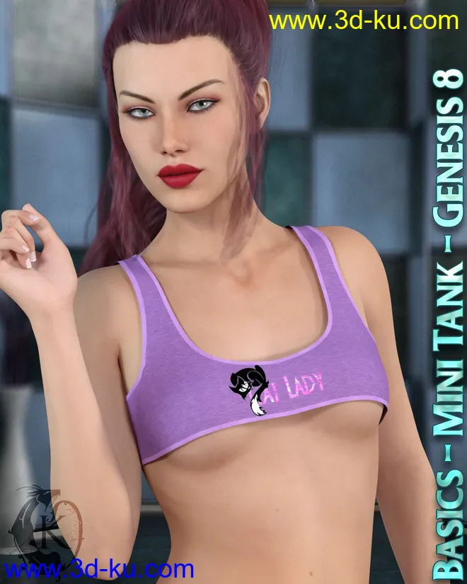 Basics - Mini Tank Top - Genesis 8模型的图片1