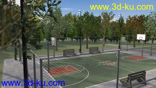 Basketball Court模型的图片1