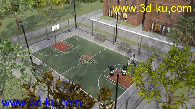 Basketball Court模型的图片5