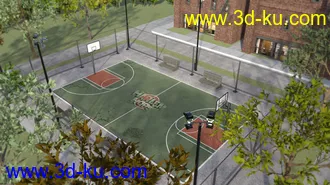 3D打印模型Basketball Court的图片