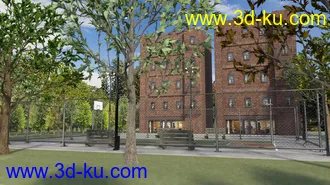 3D打印模型Basketball Court的图片