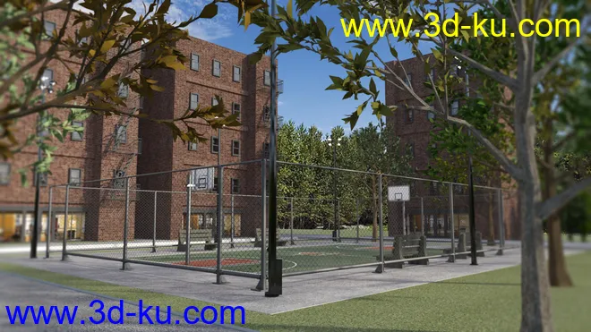 Basketball Court模型的图片7
